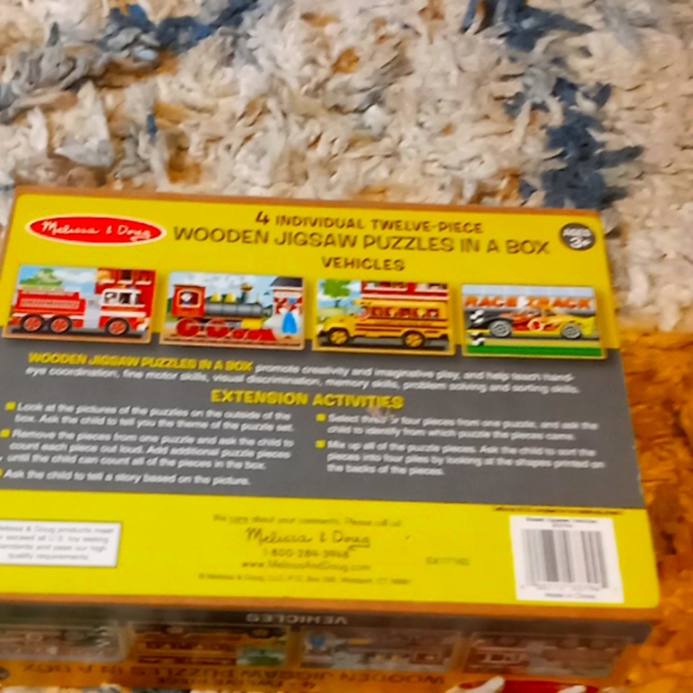 Melissa and Doug wooden 4 12 piece puzzle